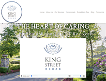 Tablet Screenshot of kingstreetrehab.com